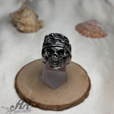 Мъжки стоманен пръстен "Пиратски череп" RS-331